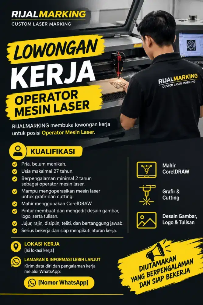 Oprator mesin laser