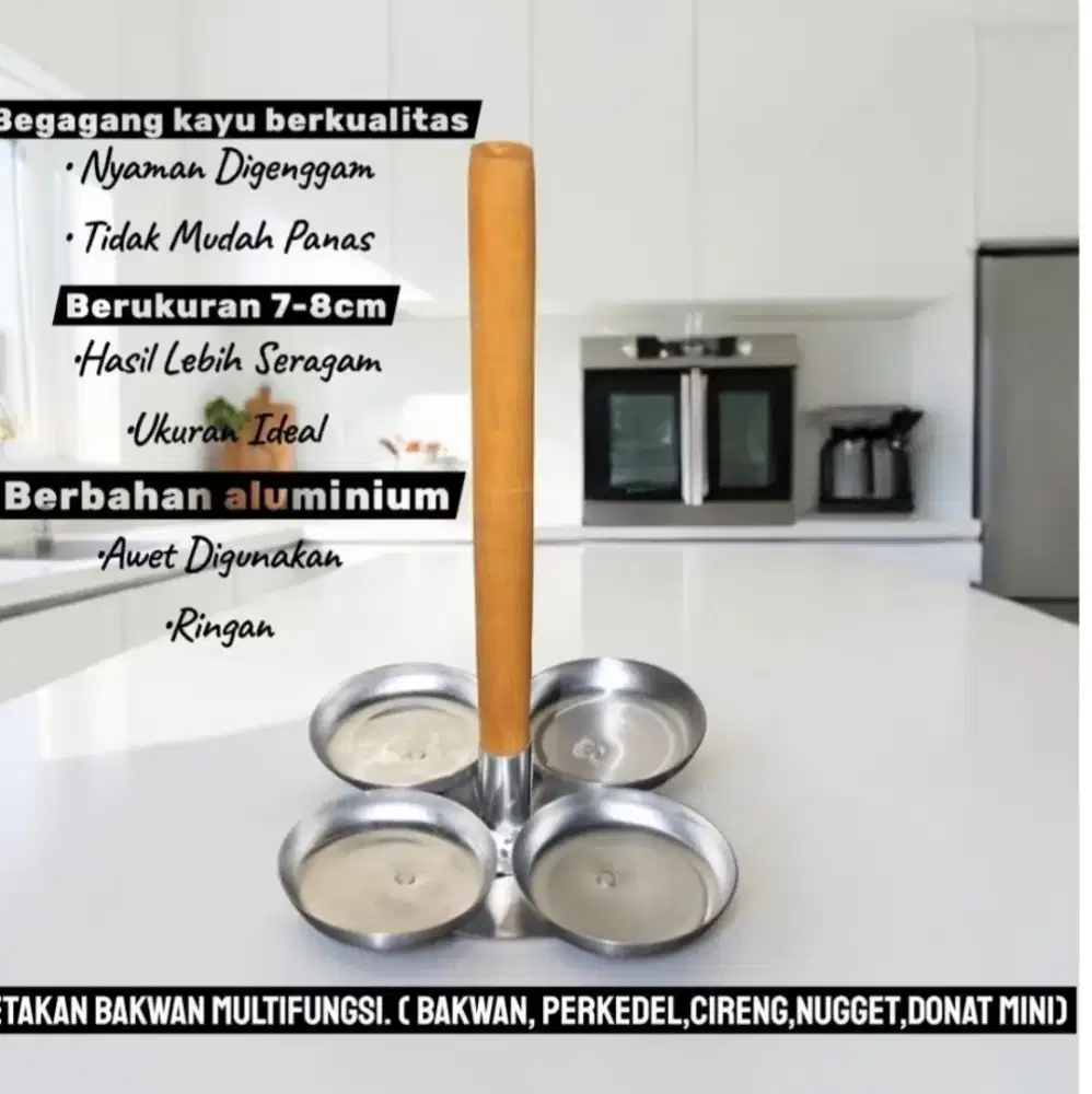 Cetakan Bakwan 4 lubang