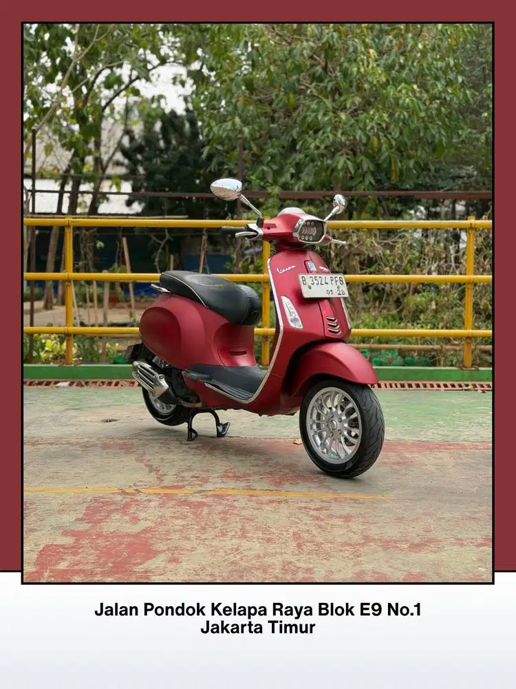 TERMURAH PIAGGIO VESPA SPRINT 150 IGET TH 2018 WARNA RED MATTE