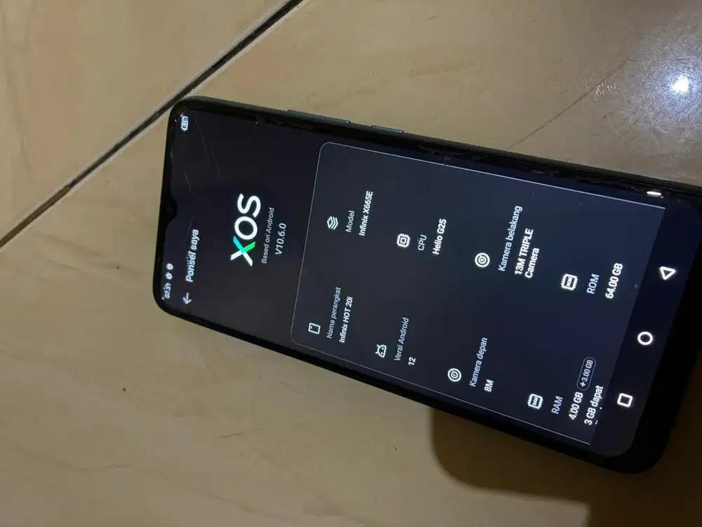 Infinix hot 20i 4/64gb