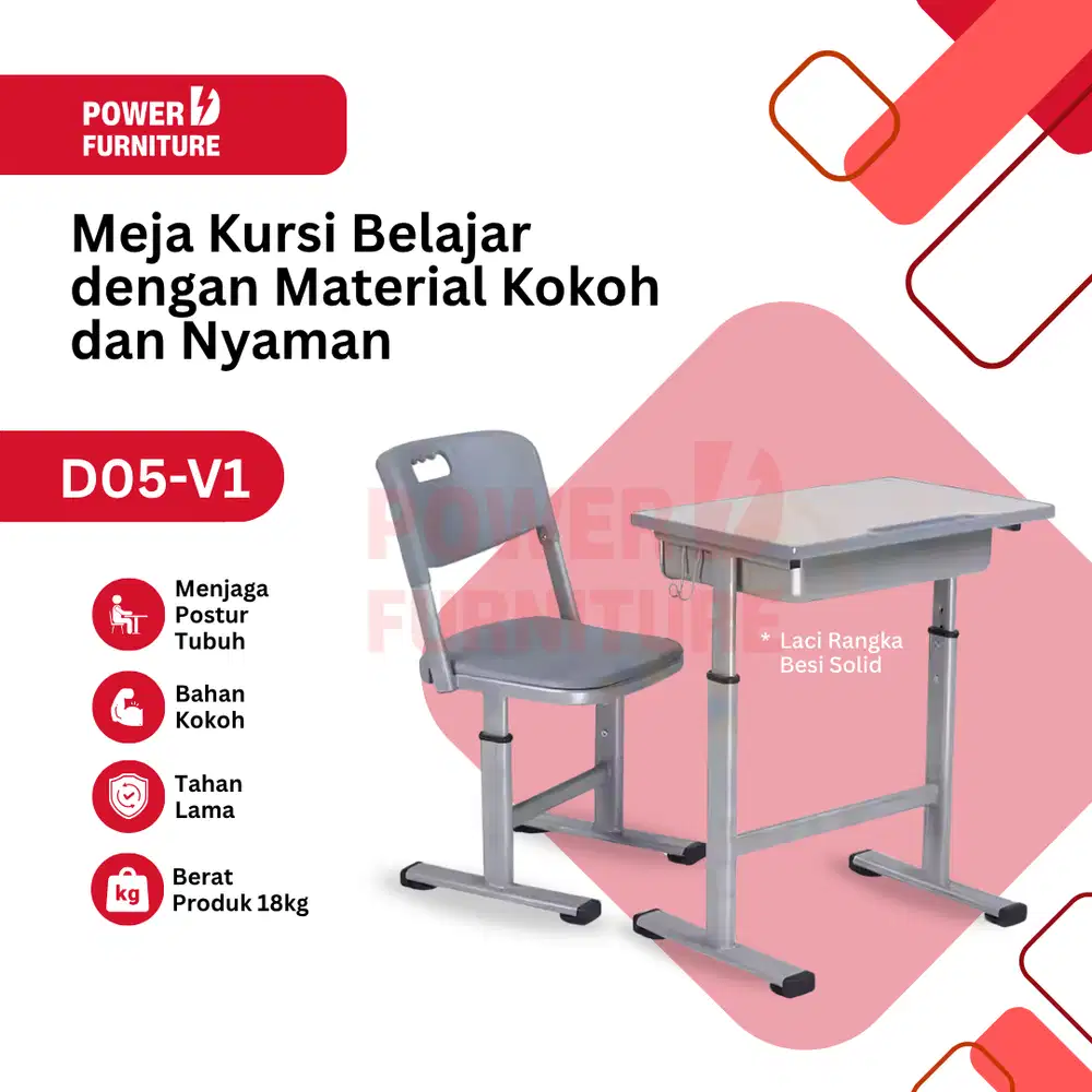 Meja Siswa D05 - Bangku Sekolah | Kursi Sekolah Modern