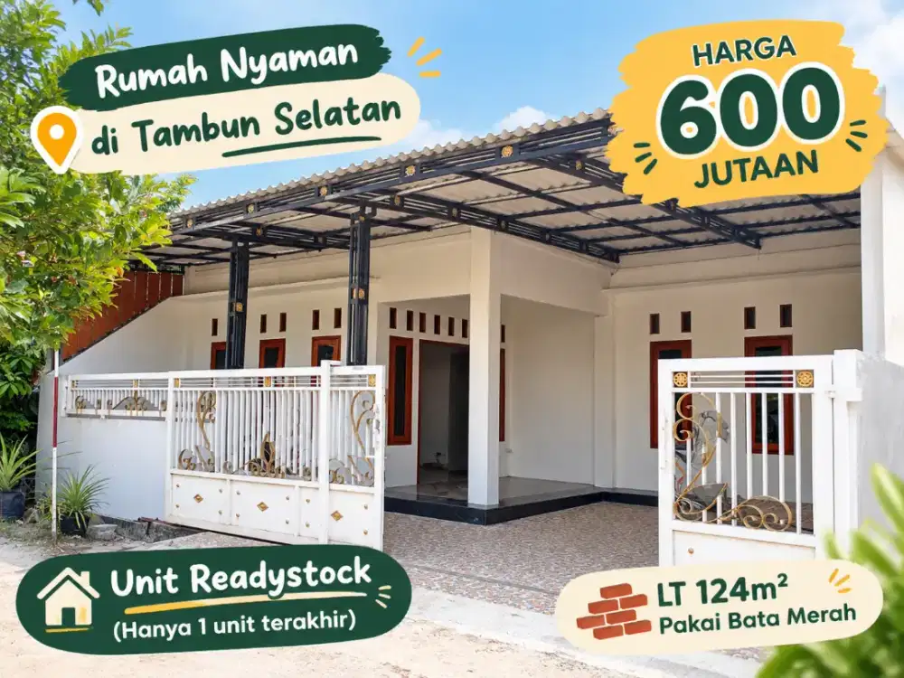 Dijual Rumah Siap Huni, Luas dan Nyaman di Tambun Selatan
