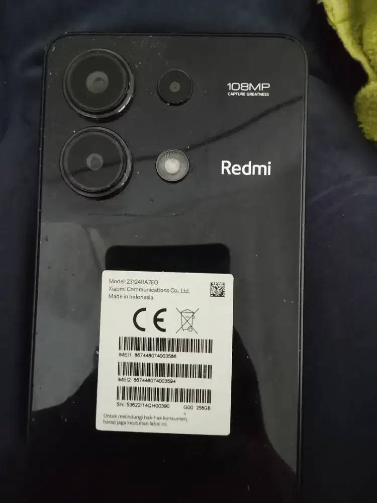 Di jual redmi note 13 lecet pemakaian