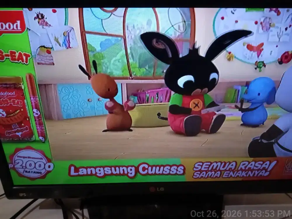 Tv led LG 22 + set box siap pakai