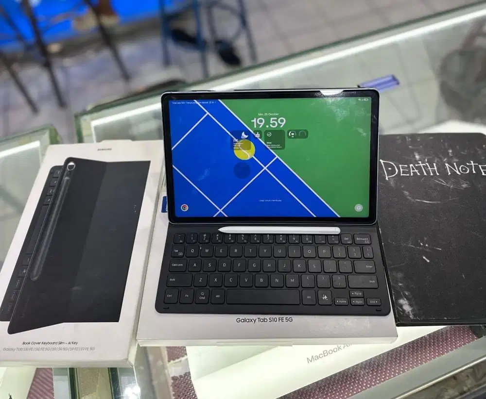 Samsung galaxy tab s10 fe 5G 8/128Gb celluler sepaket keyboar pencil