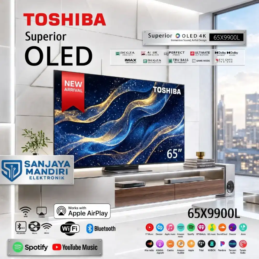 TOSHIBA OLED 4K TV 65 Smart TV  65X9900PL 120Hz Dolby Atmos REGZA