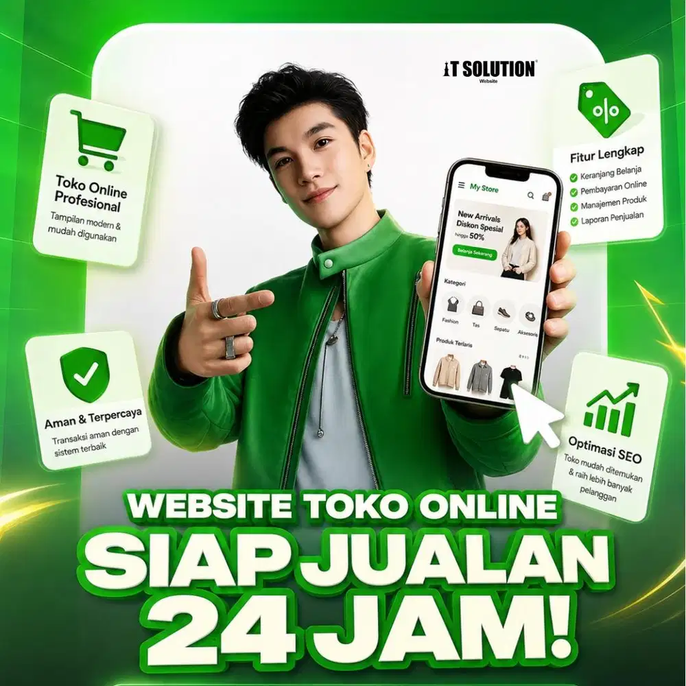 Jasa Pembuatan Website Toko Online Siap Jualan 24 Jam