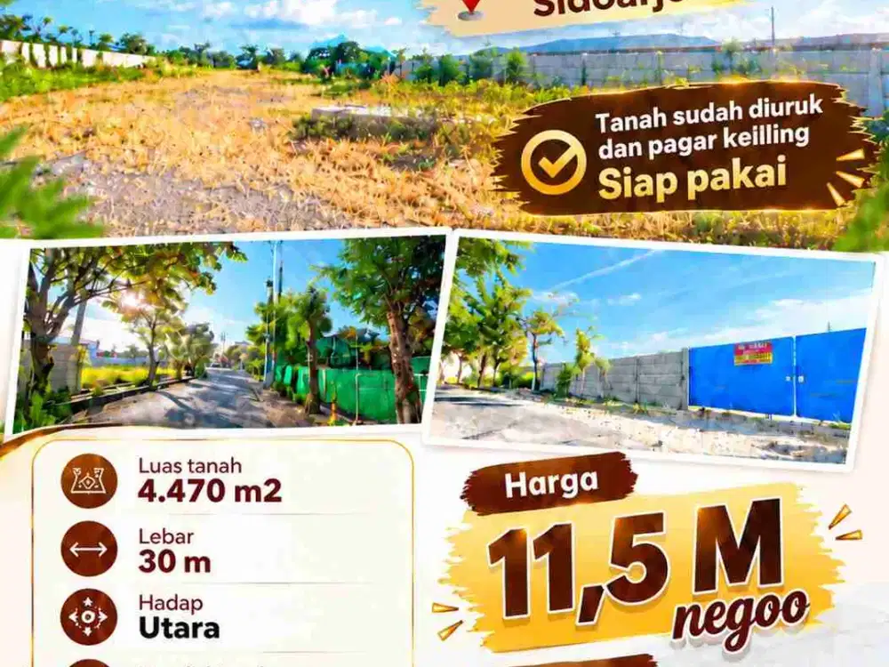 Dijual Lahan Industri luas poll, Siap Bangun