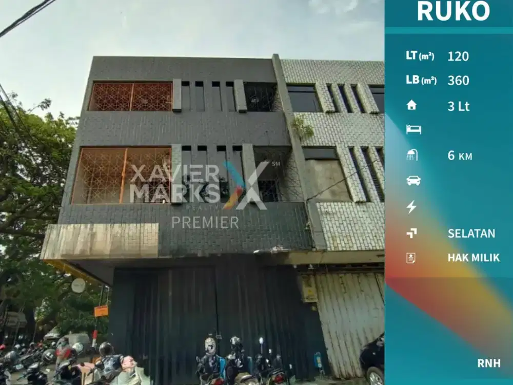 Disewakan Ruko Hook Kawasan Bisnis di Kayutangan Malang