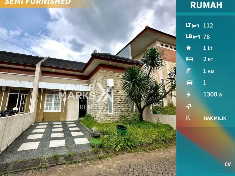 Dijual Rumah Semi Furnish di Villa Kusuma Pesanggrahan Batu Malang
