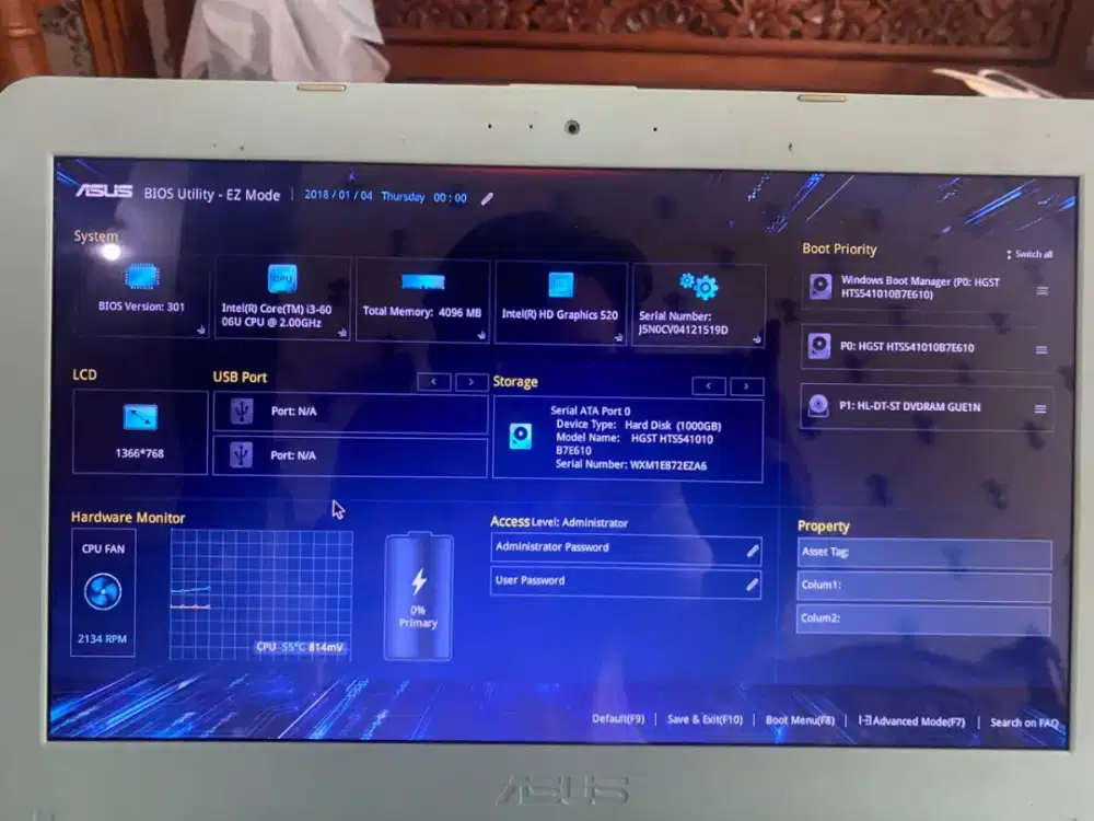 [JUAL CEPAT] Asus X441U Core i3 Gen 6 - Bahan Servis / Kanibalan