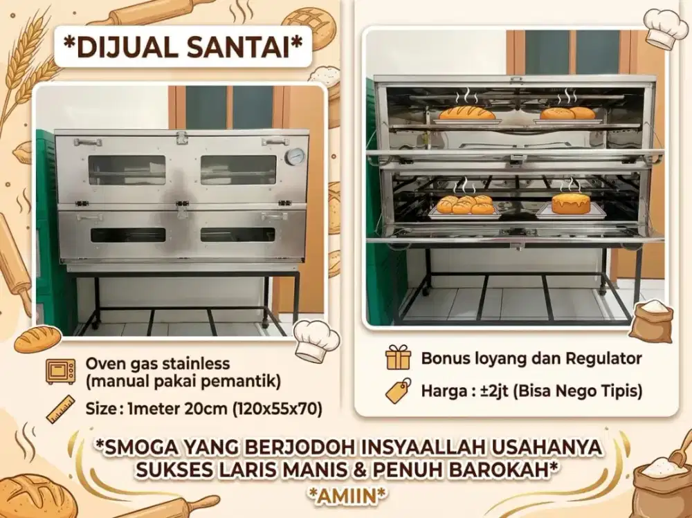 Jual santai oven gas