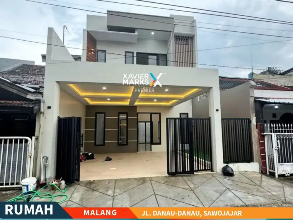 Dijual Rumah Baru Modern Semi Furnish di Jl Danau-danau Malang
