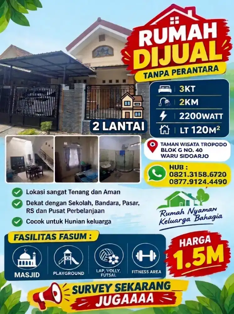 Dijual Rumah 2 Lantai