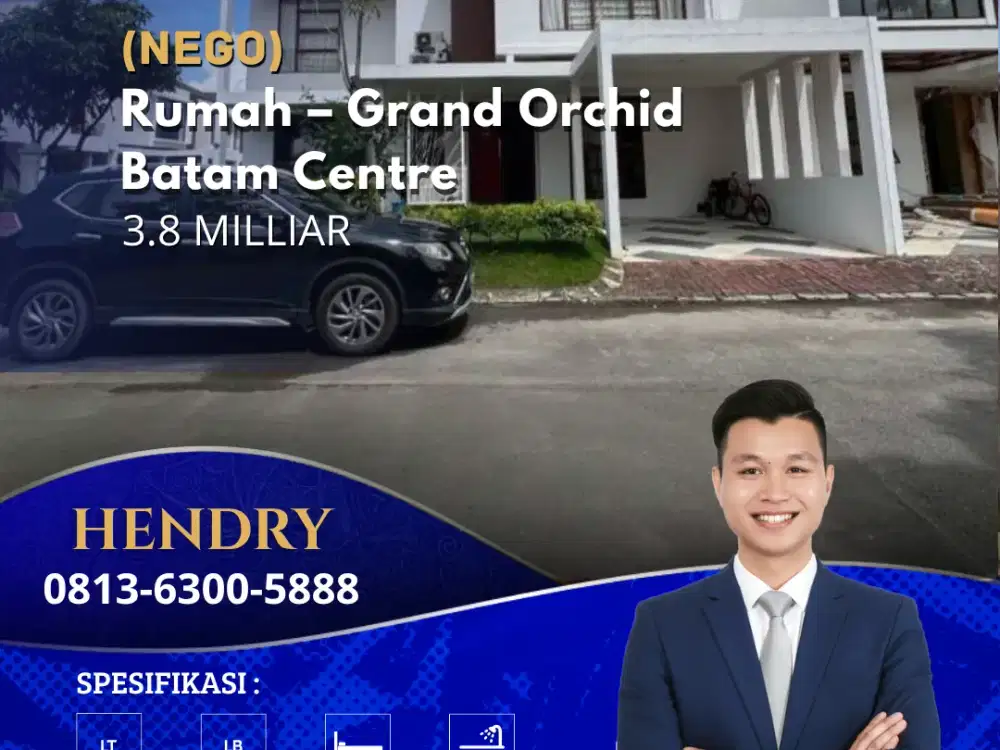 Dijual Rumah Grand Orchid Batam Centre