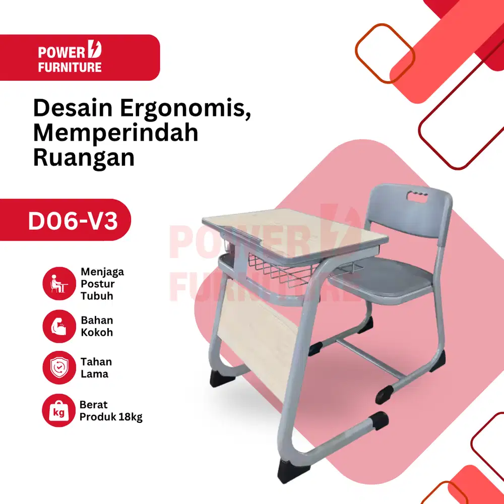 Meja Sekolah D06 V3 - Meja Kursi Sekolah | Kursi Sekolah
