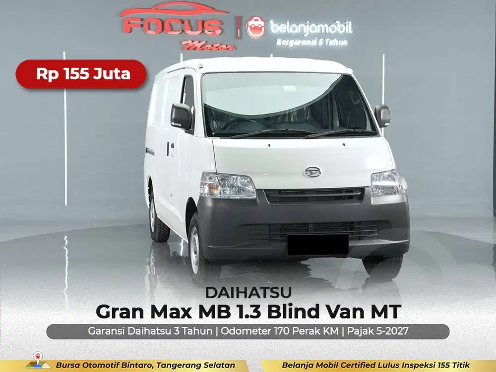 [ KM 170 PERAK ] Daihatsu Gran Max MB 1.3 Blind Van MT 2026/2025/2024