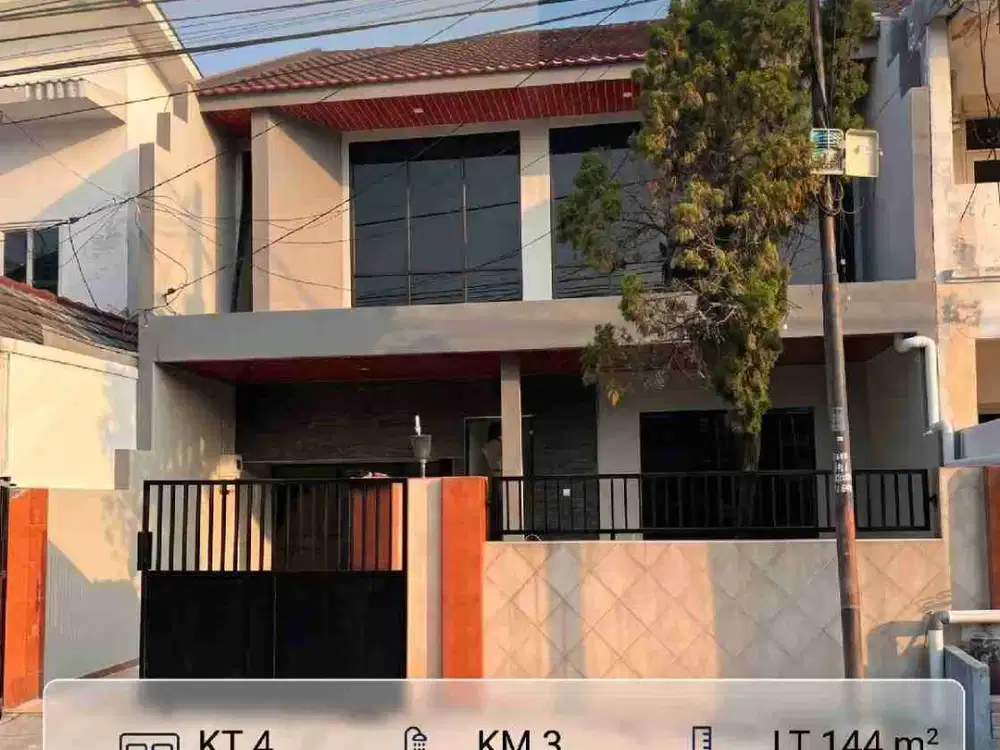 Rumah 2 Lantai Siap Huni Nginden Intan, One Gate System