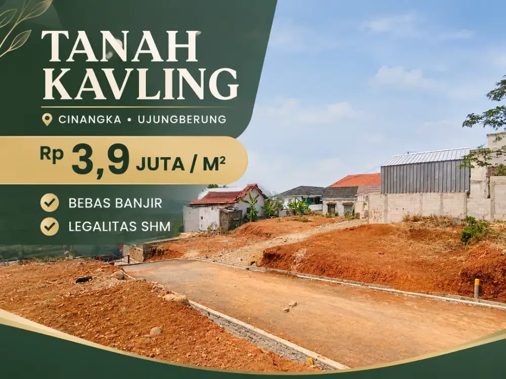 Tanah Kavling Cinangka Ujungberung Rp3,9 Juta/m² – SHM & Bebas Banjir!