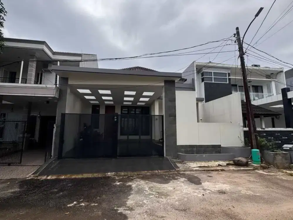 Dijual Rumah Cantik Row Jalna Besar di Villa Melati Mas, Serpong Tangerang Selatan