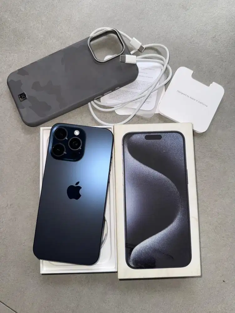 Iphone 15 Promax 256gb Blue titanium resmi ibox