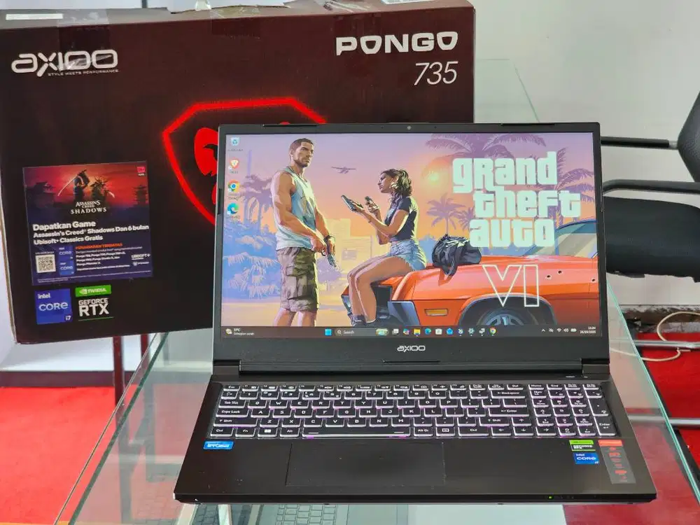 AXIOO Pongo 735 Intel Core i7 Gen 13 Ram 16 GB SSD 512 GB Nvidia RTX 3