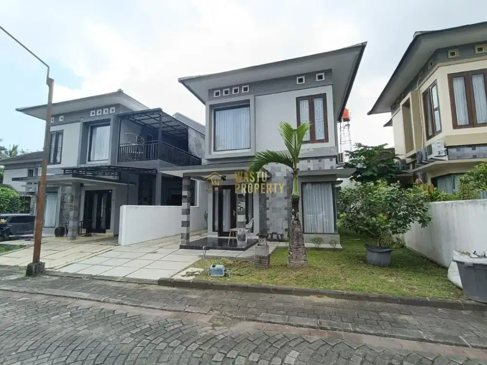 Rumah 2 Lantai Tanah Lega di Palagan Jogja, Siap Huni Furnish