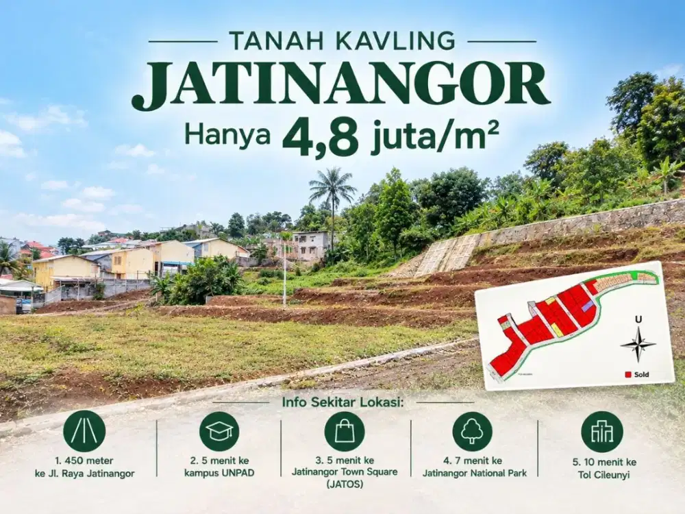 Tanah Kawasan Jatinangor - Dekat Kampus Unpad dan Itb
