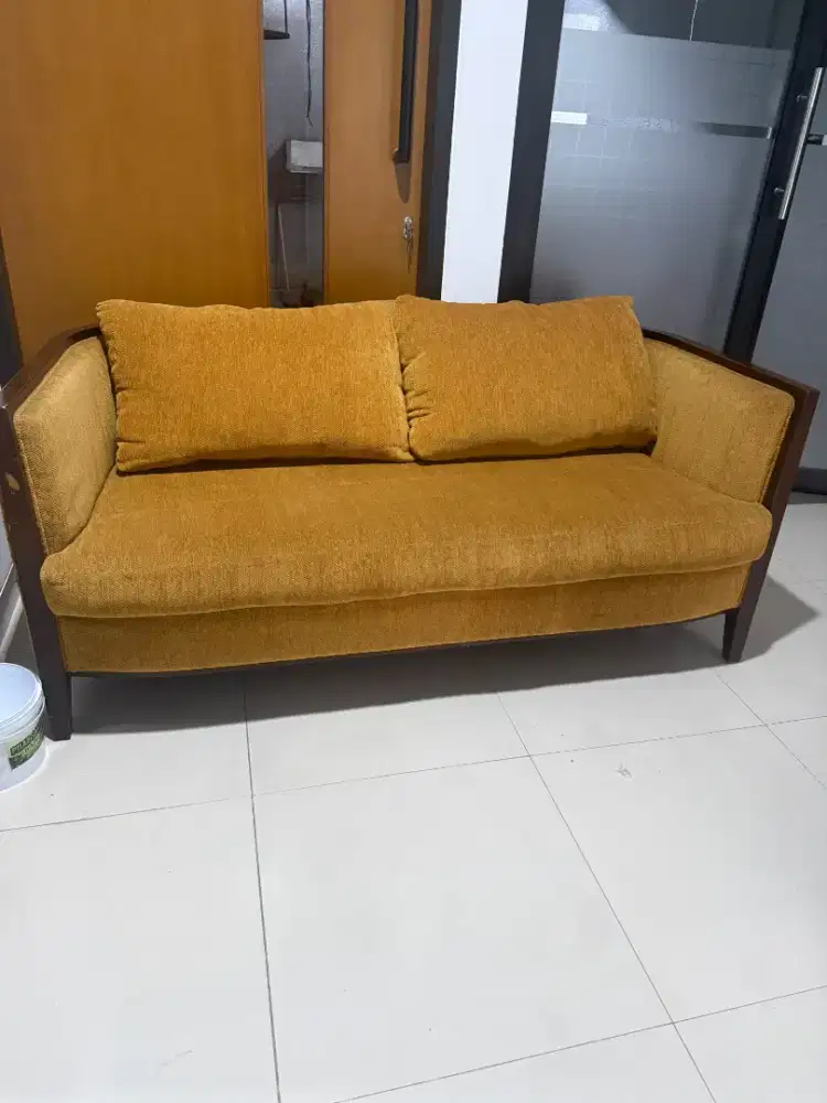 Sofa Jati Minimalis Scandinavian Preloved