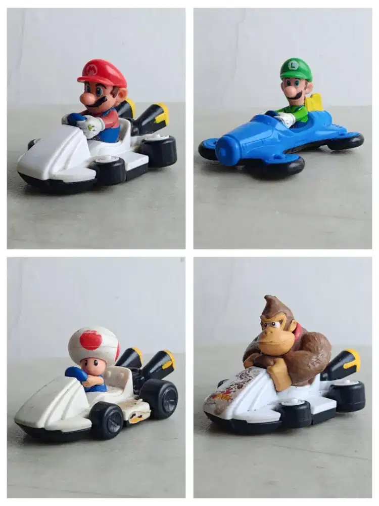 Mario Kart Happy Meal McDonald's Nintendo 2014 Mainan Miniatur Set