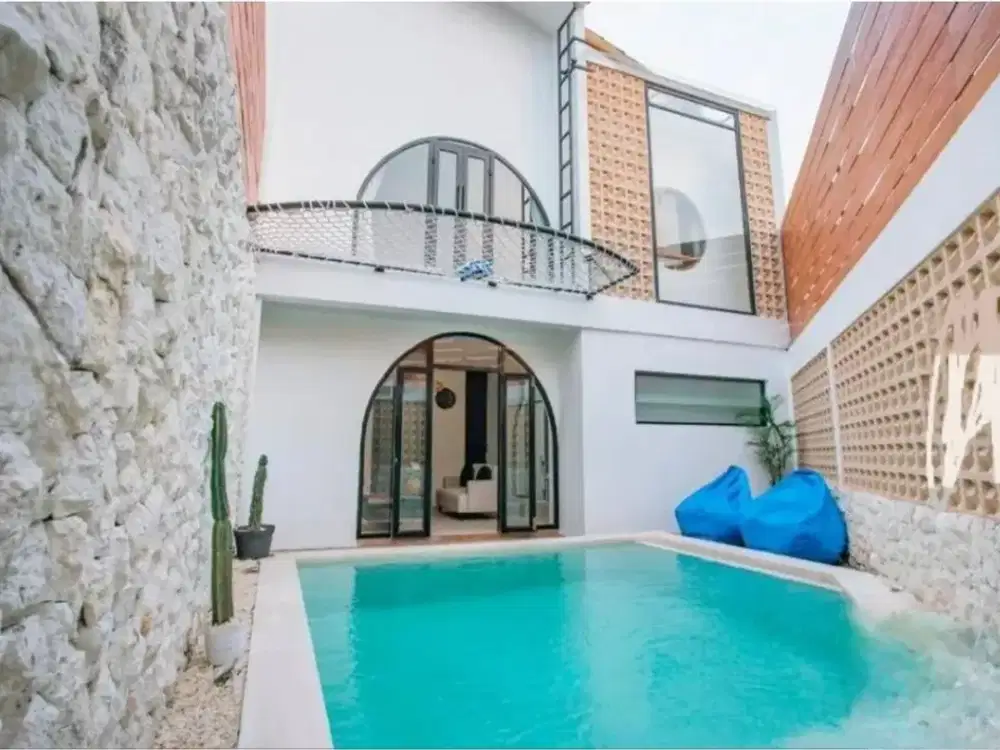 Villa 1 KT Private Pool Fully Furnished Dekat Pantai Berawa Canggu