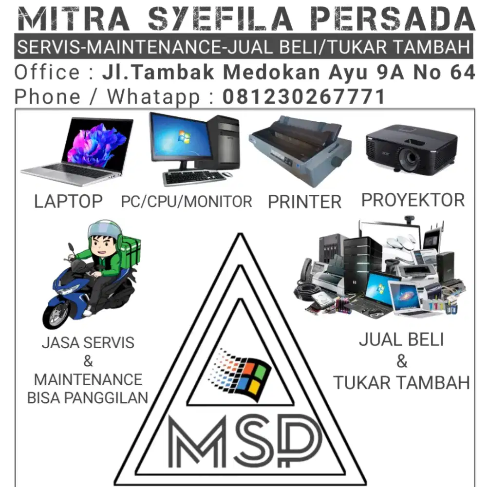 Service komputer dan printer bisa pangggilan