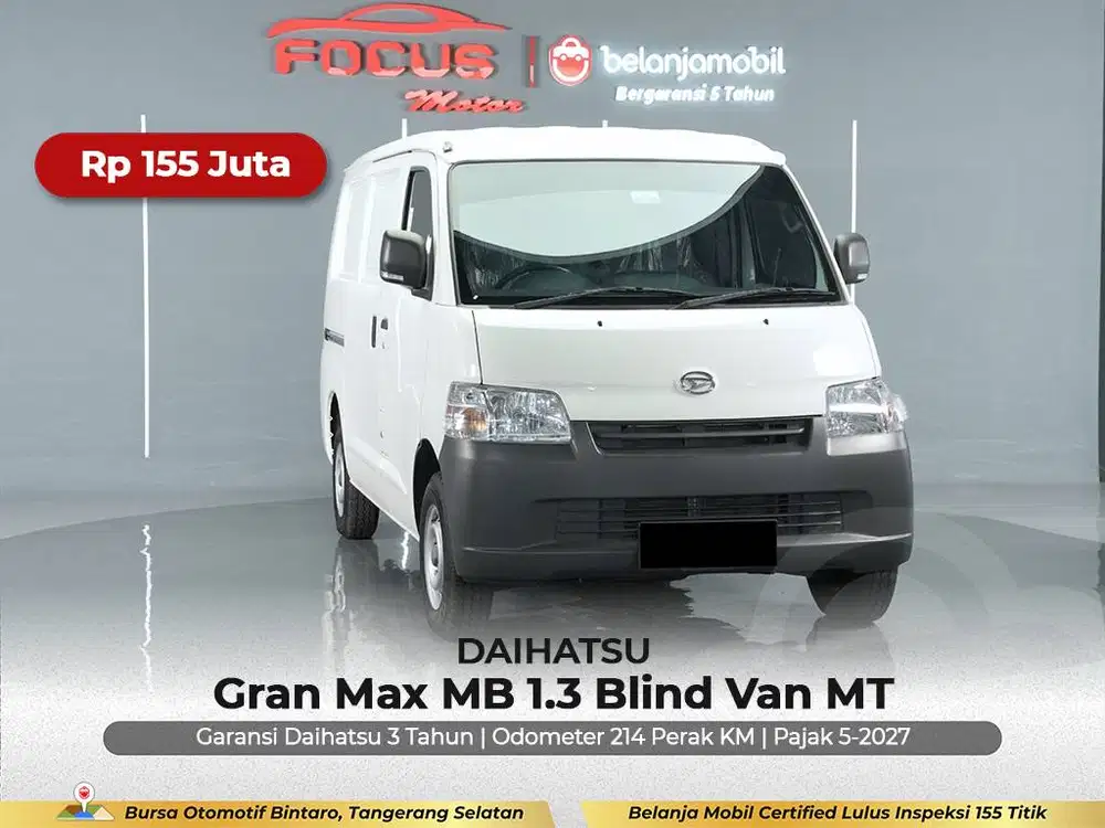 [ KM 214 PERAK ] Daihatsu Gran Max MB 1.3 Blind Van MT 2026/2025/2024