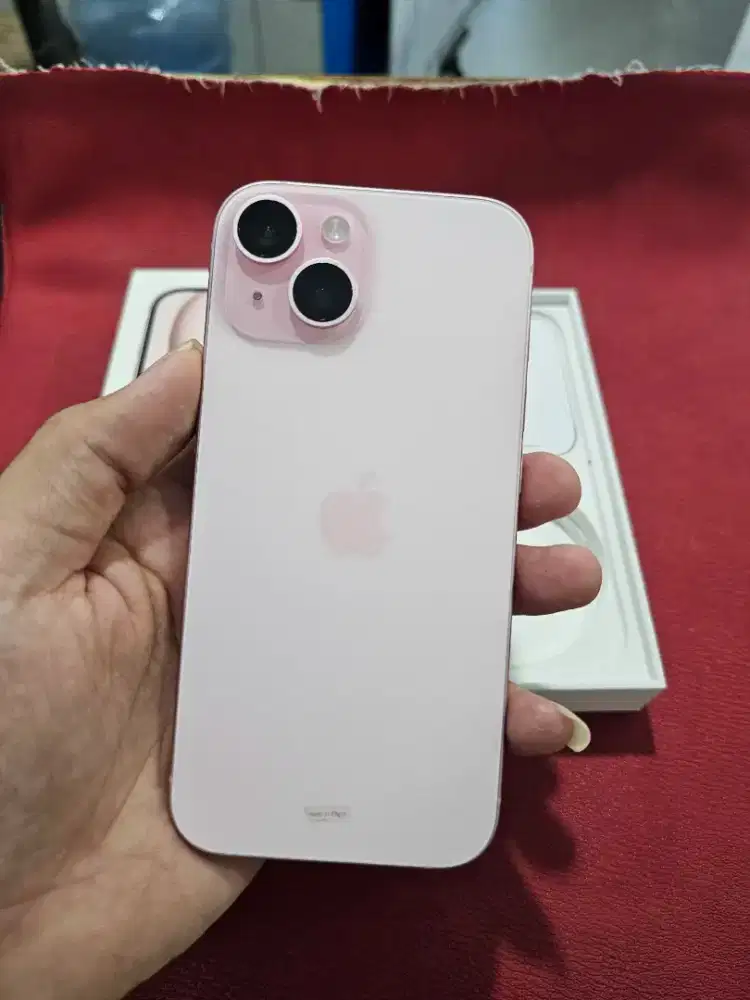 Iphone 15 128gb pink ibox mulus fulset ori