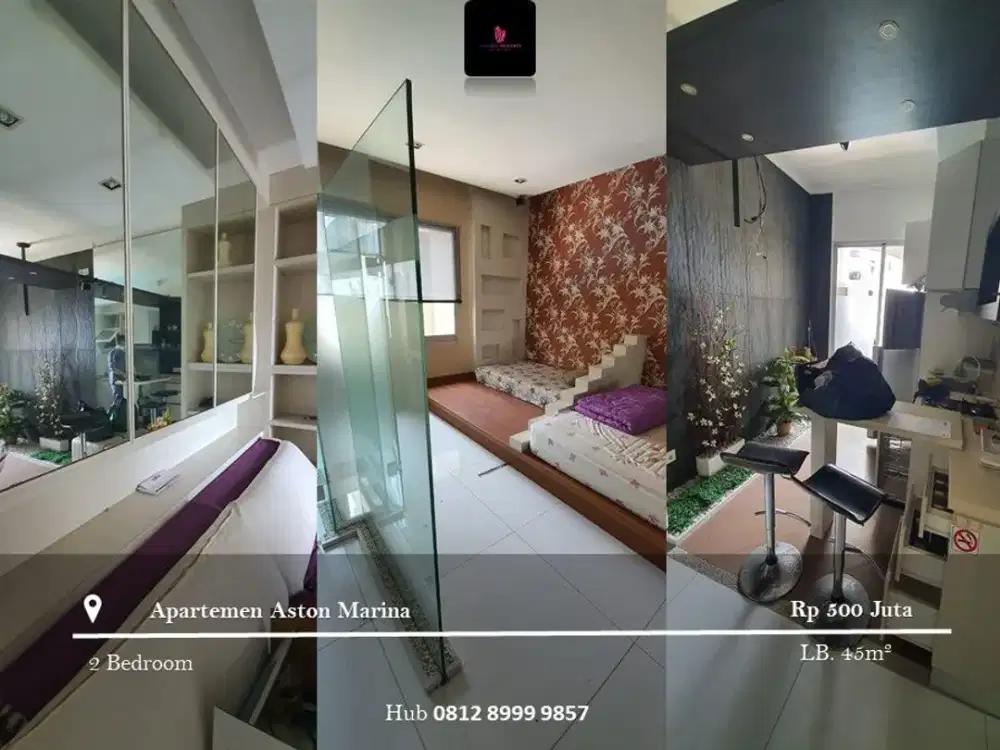 Dijual Apartement Aston Marina Low Floor 2BR Full Furnished Tower D