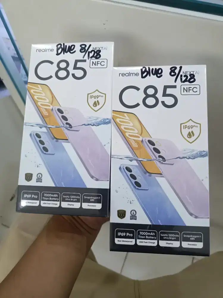 Realme C85 NFC 8/128 black blue batrai 7000mah