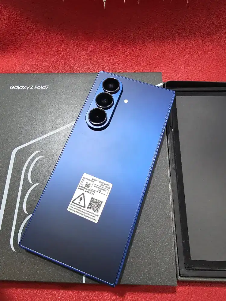 Samsung z fold 7 12/256 blue garansi juni 2027 like new fulset ori