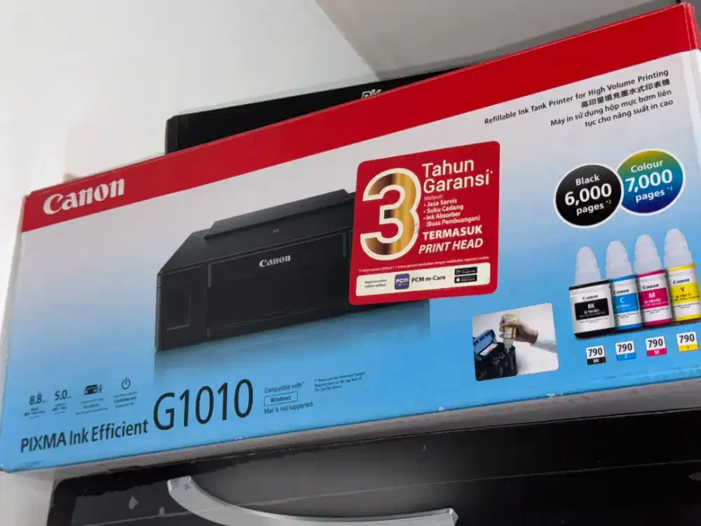 Full-set ori Tinta Printer Canon Pixma G1010 | Copotan & Segel GL-710