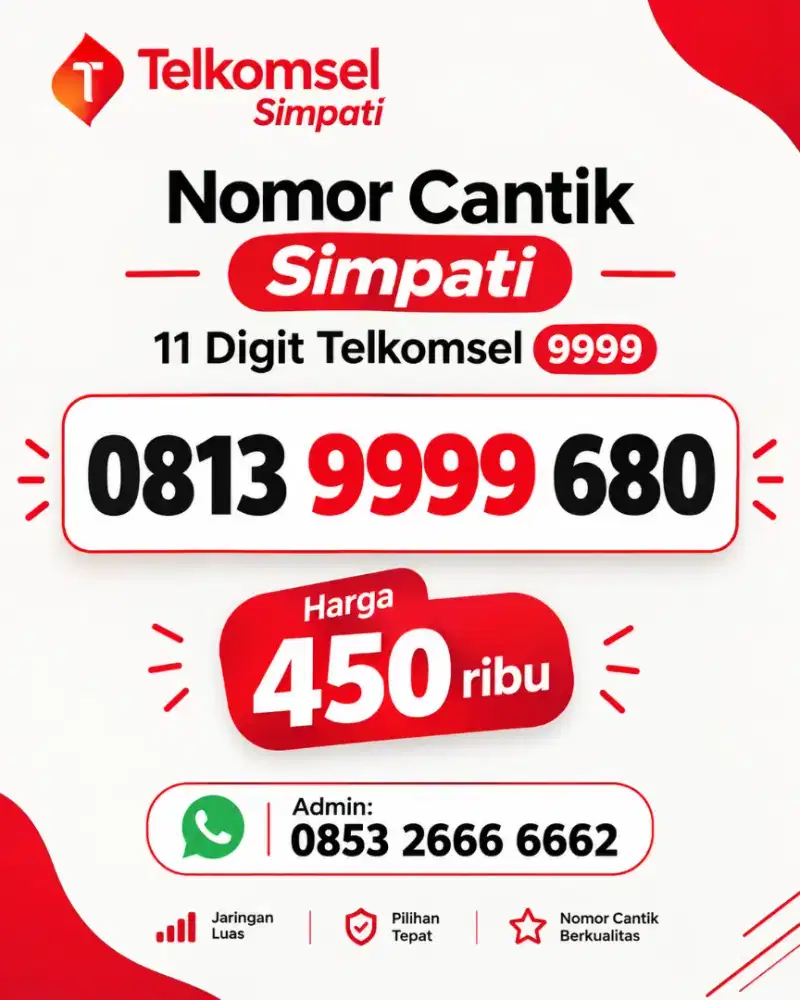 Nomor cantik simpati telkomsel 11 digit