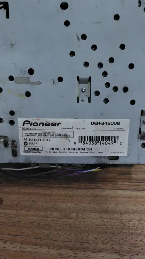 Tape mobil single din Pioneer DEH 3450 UB