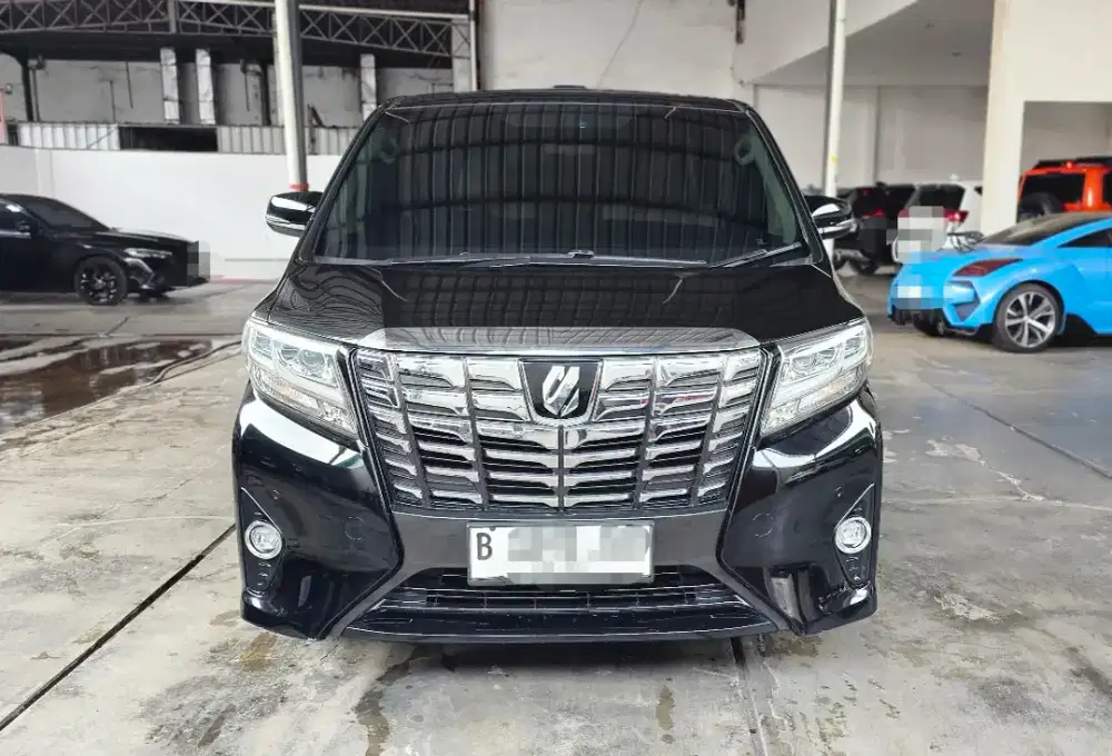 Low Km 53rban Toyota Alphard 2.5 G AT 2015/ 2016 Hitam Tangan 1 Mulus