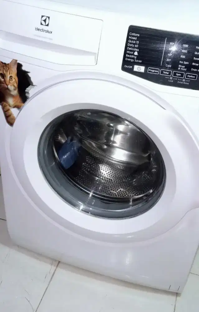 Mesin cuci frontloading Electrolux 8kg model baru fulltouchscreen