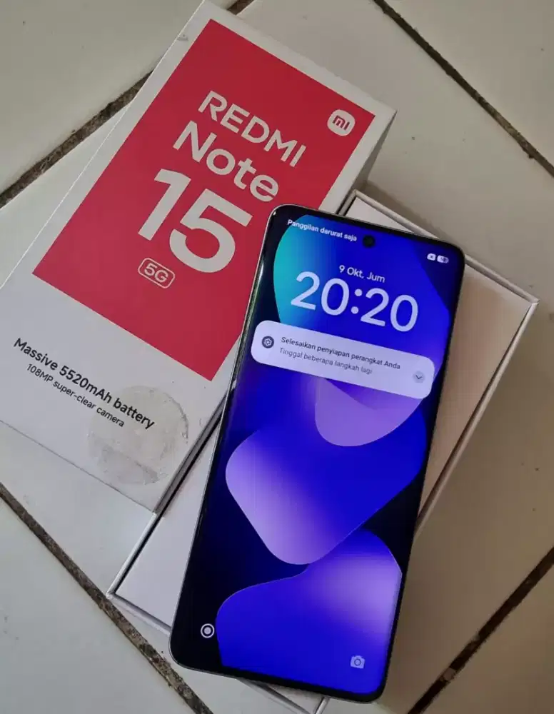 Redmi note 15 5G ram 8gb fullset mulus