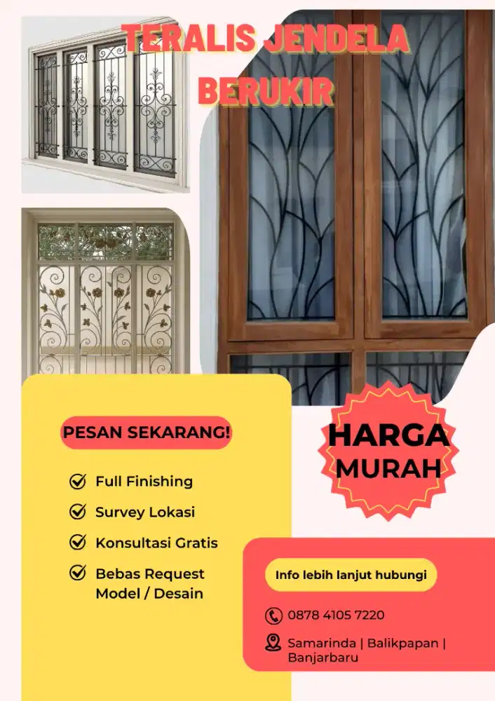 TERALIS JENDELA BERUKIR MINIMALIS HARGA PROMO