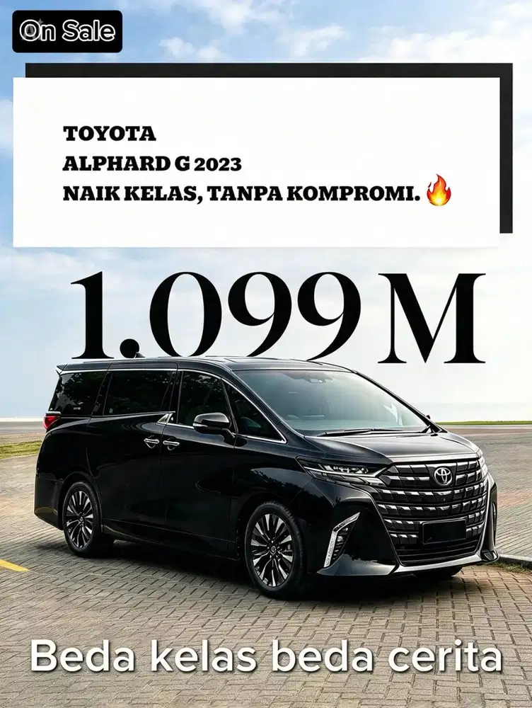 TOYOTA ALPHARD 2.5 G NEW MODEL NIK 2023 – BLACK – KM 19 RIBU