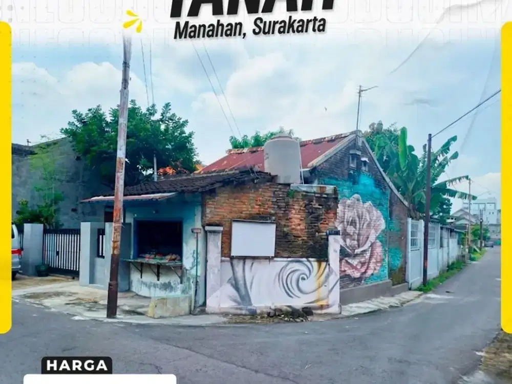 Dijual Tanah Hook 217 M² Mobil Simpangan Manahan Banjarsari Solo 1,19Milyar