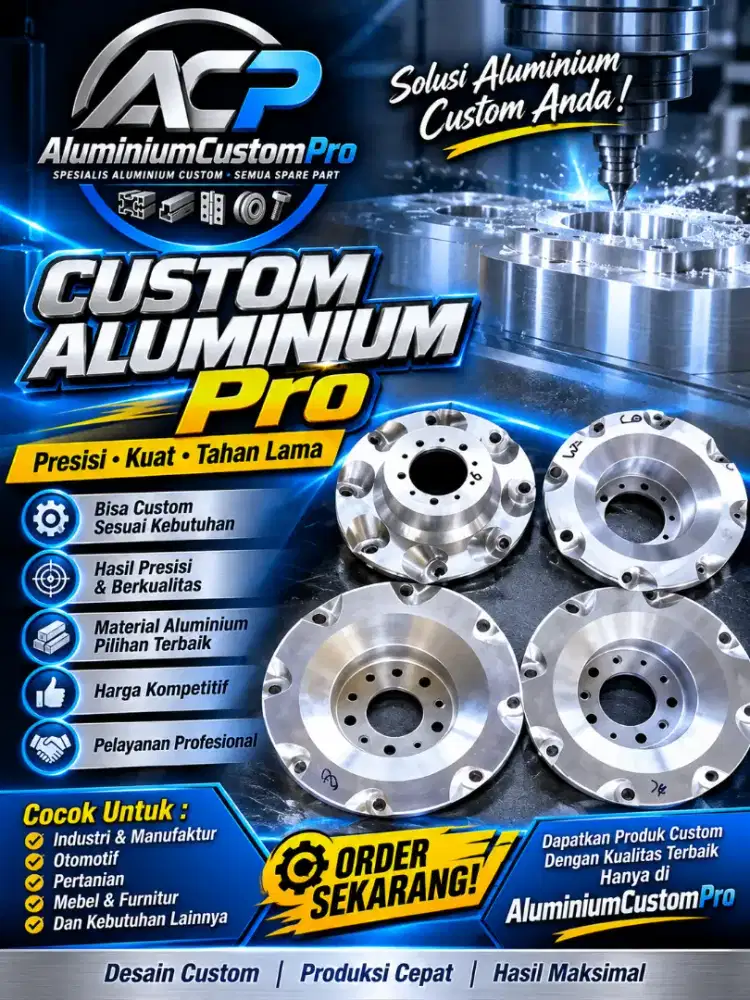 Jasa Custom Aluminium & Sparepart Industri – Custom Aluminium Pro