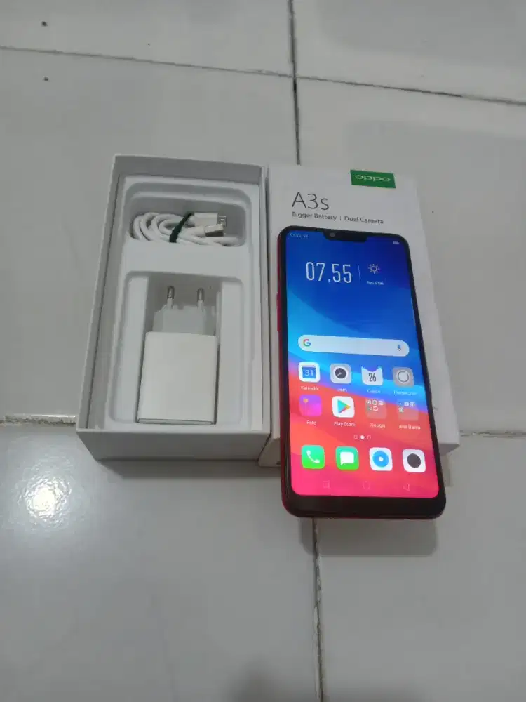 OPPO A3s Ram 6/128GB fulset (merah)