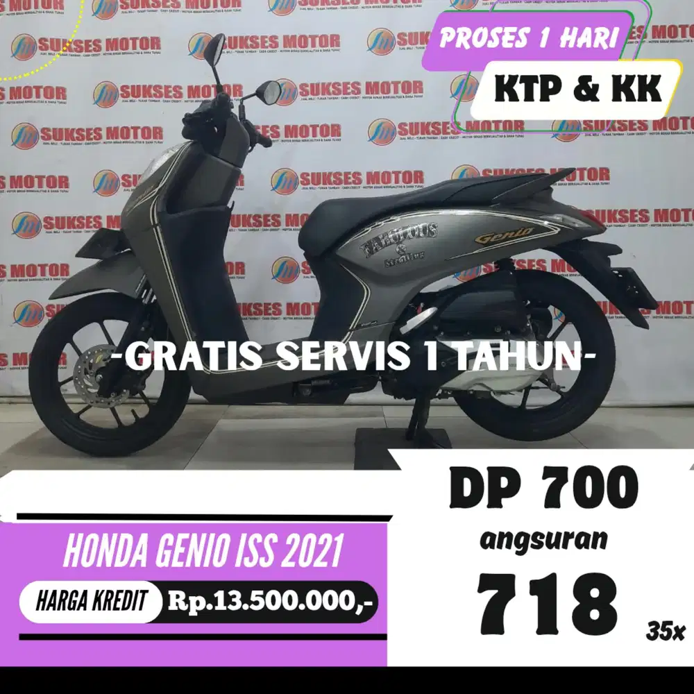 HONDA GENIO ISS 2021 KREDIT DP 700RB ANGSURAN SANGAT RENDAH BERGARANSI