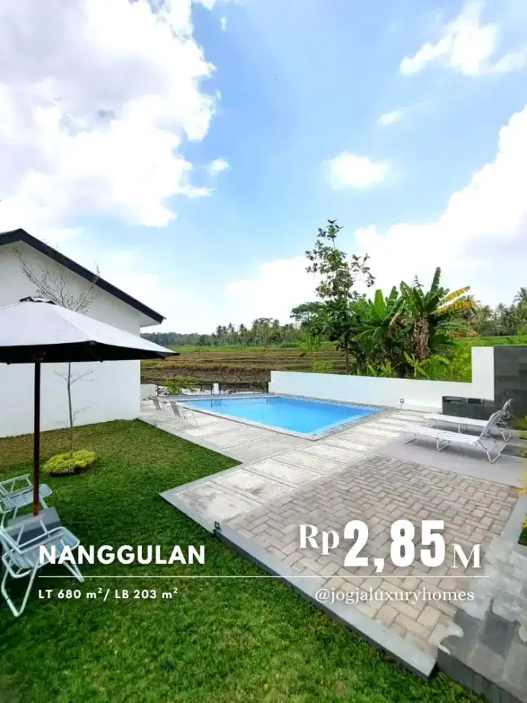 Dijual Hidden Gem Villa View Persawahan di Nanggulan